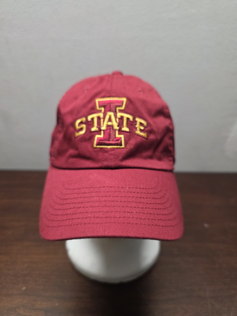 Nike Red College Logo Baseball Cap with Yellow Embroidery